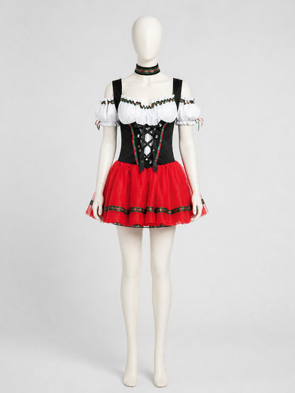 MDD Bavarian-Style Dress, Corset, Full Skirt on-model view