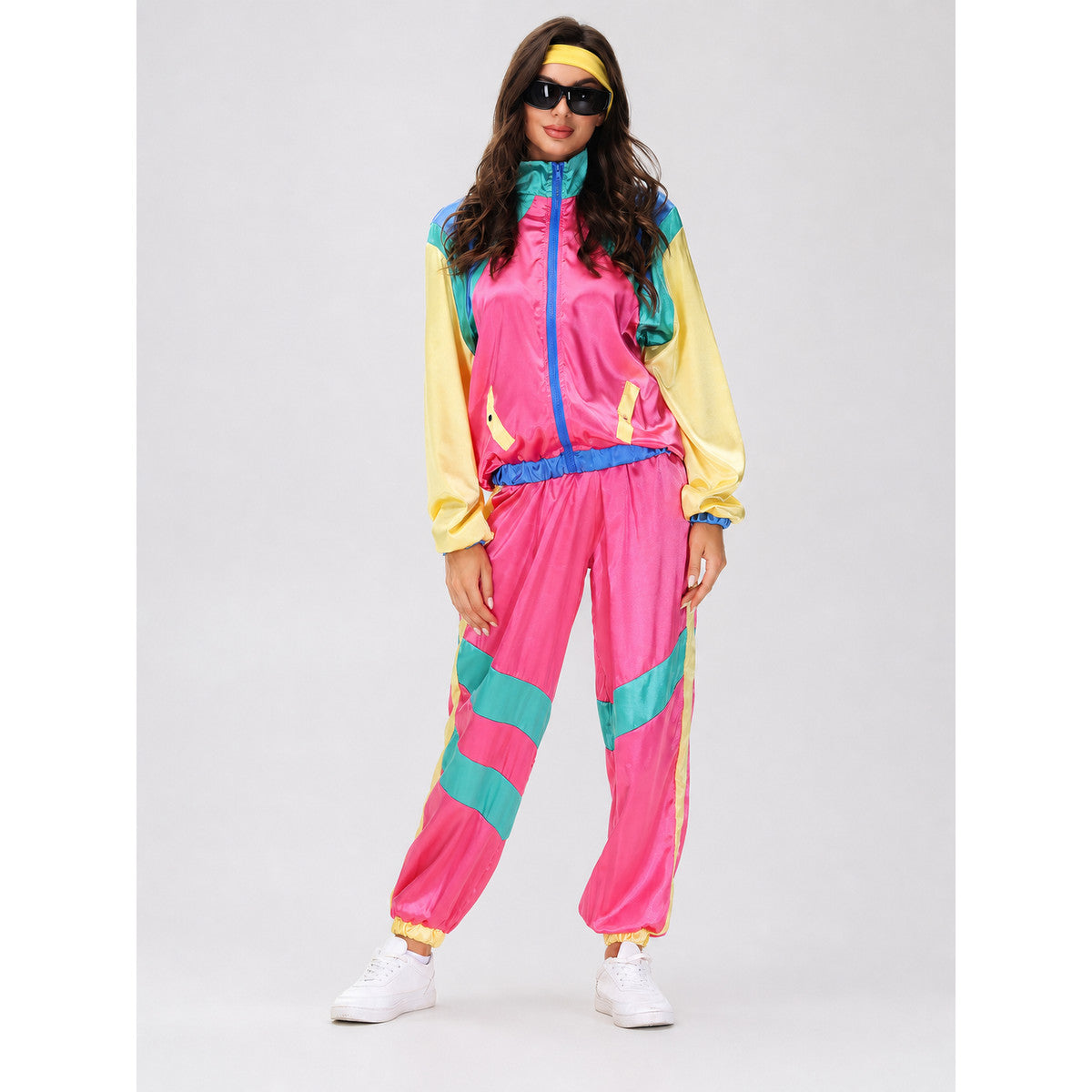 Retro Sports-Style Two-Piece Stage Costume