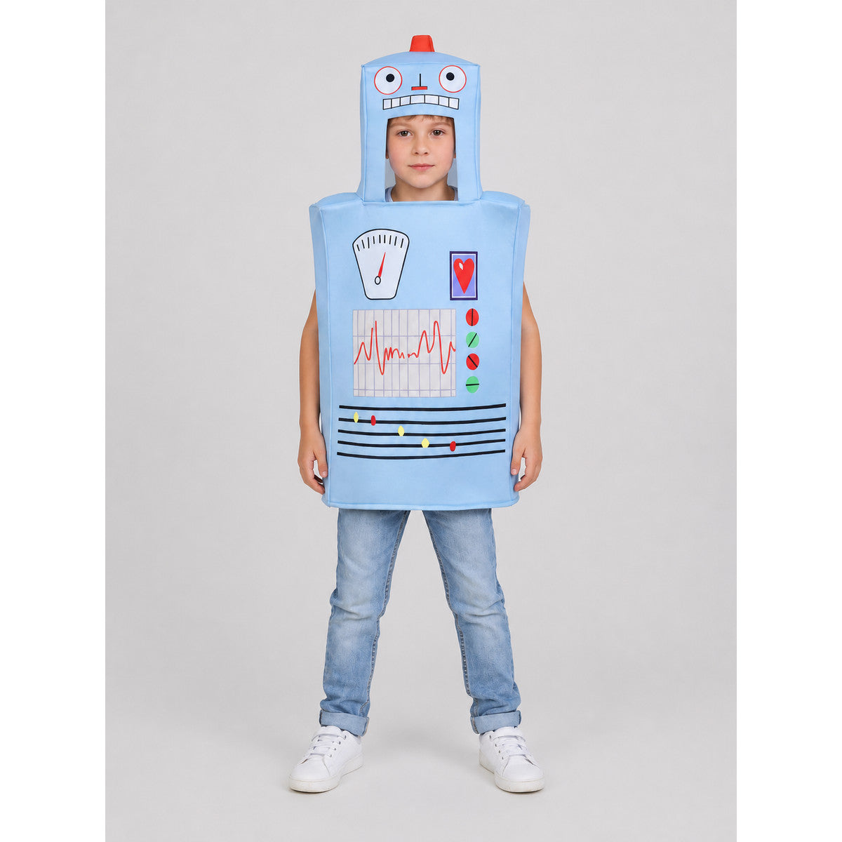 Robot Costume, One-Piece Jumpsuit on-model view