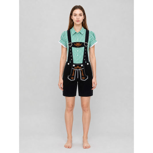 Traditional Costume with Shirt and Suspender Shorts