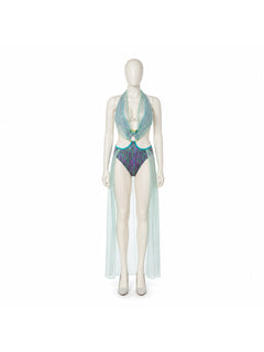 Stage Costume with a Sheer Cape