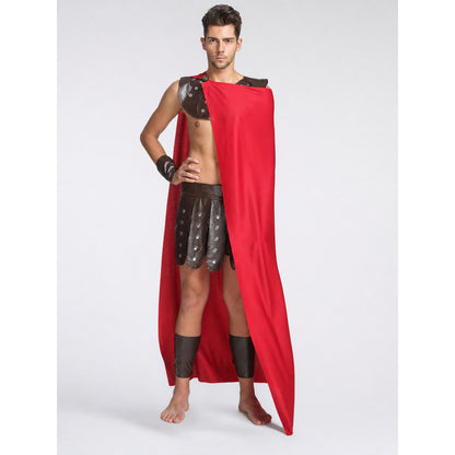 Spartan Warrior Costume in the Style of Rome and Sparta on-model view