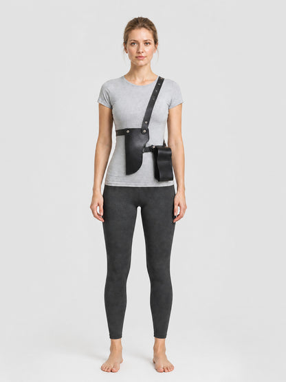 Double Holster with Shoulder Straps for Cosplay on-model view