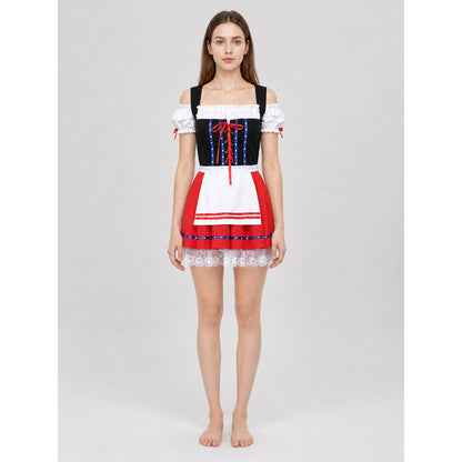 Oktoberfest-Style Costume Dress with Apron