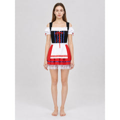 Oktoberfest-Style Costume Dress with Apron