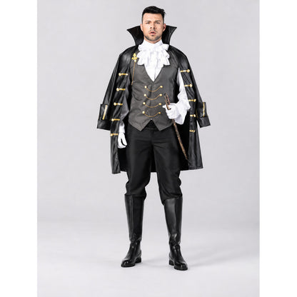 Gothic Victorian Style Carnival Costume on-model view