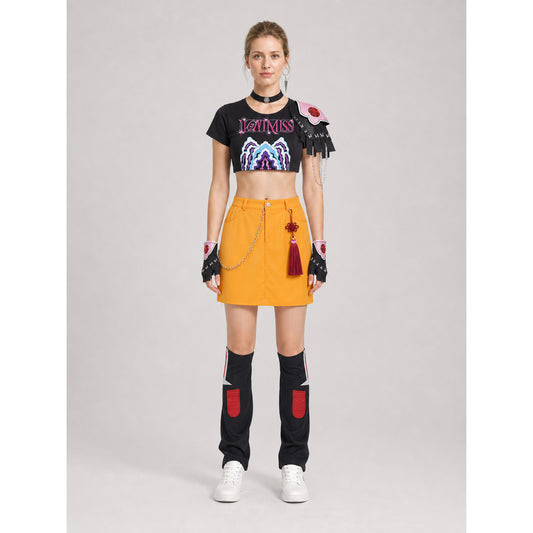 Mira K-POP Cosplay Costume, Accessory Set on-model view