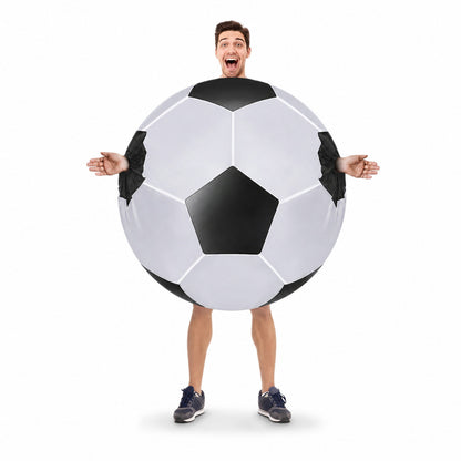 Adult Soccer Inflatable Cosplay Costume Football Club Party Blow Up Suit Mascot Funny Carnival Festival Performance Wear