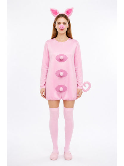 Pig Kigurumi with Ears, Snout, and Socks main product view
