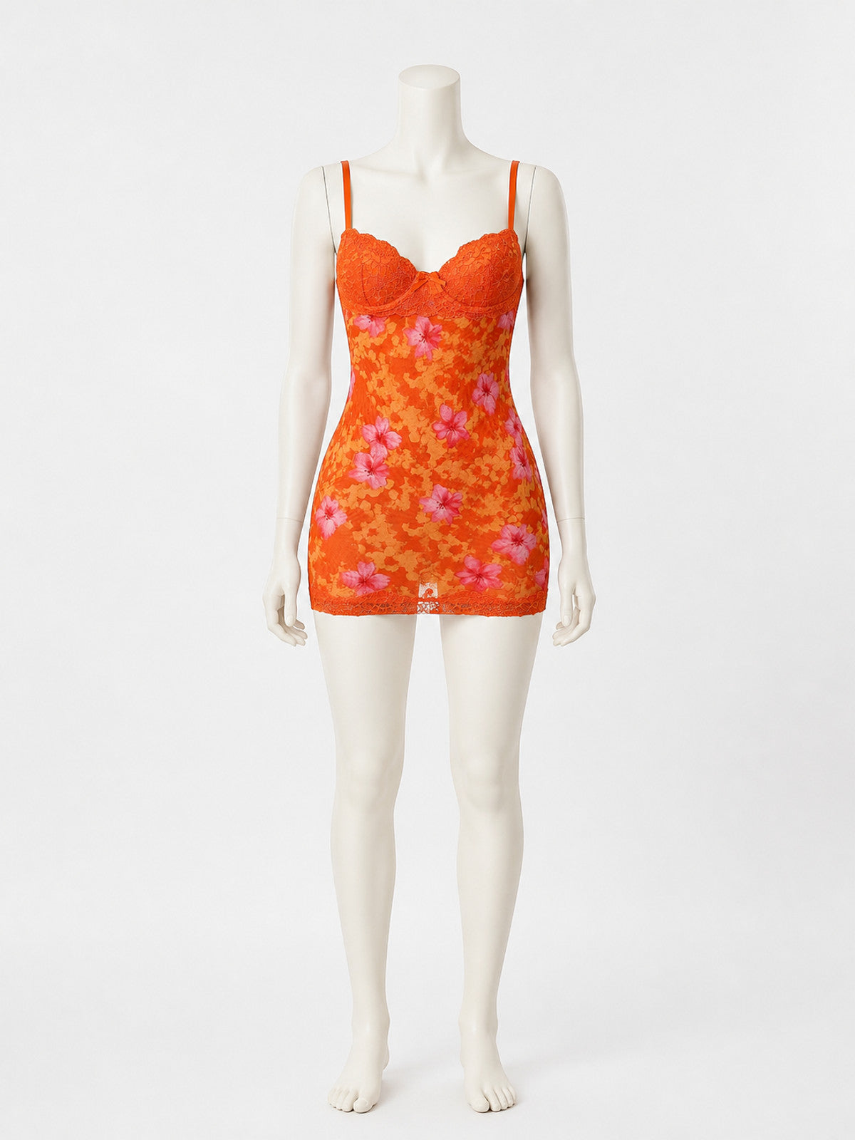 Thin-Strap Top with Cups and Floral Print main product view