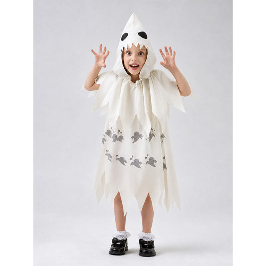 White Hooded Ghost Costume for Halloween
