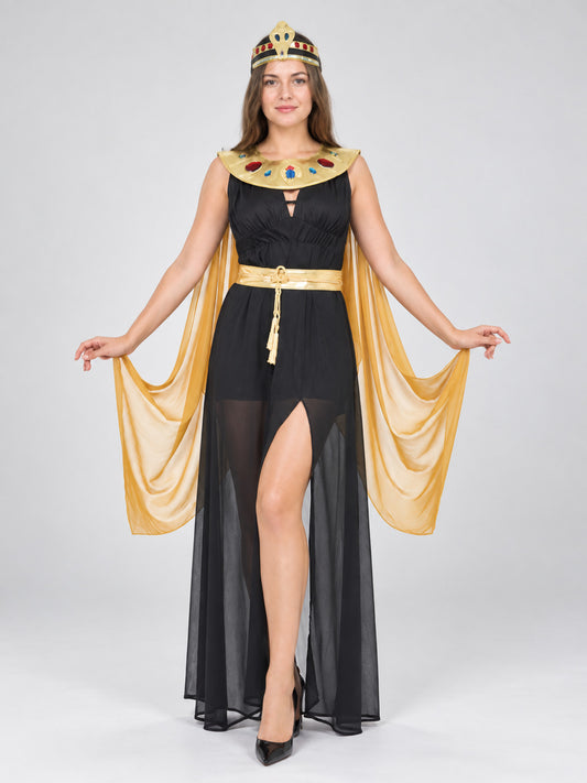 Egyptian-Style Costume with Dress, Belt, and Headpiece