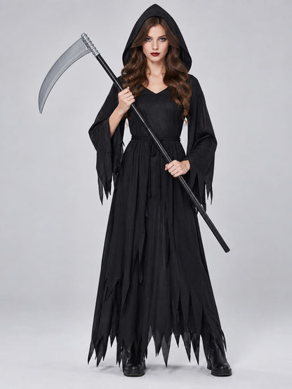 Costume Scythe with Black Handle and Silver Blade