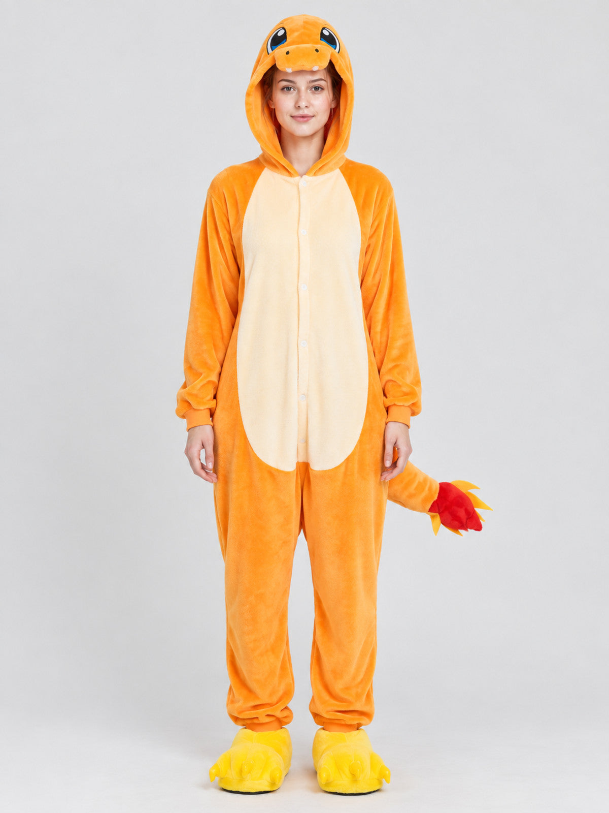 Dinosaur Face Hooded Kigurumi Jumpsuit