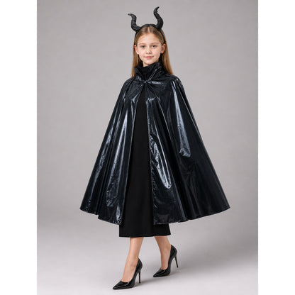 Black Carnival Cape with Horn Headband