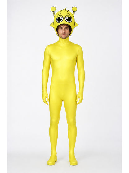 Yellow Hooded Alien Jumpsuit