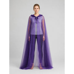 Black Mesh Hooded Death Cloak for Halloween