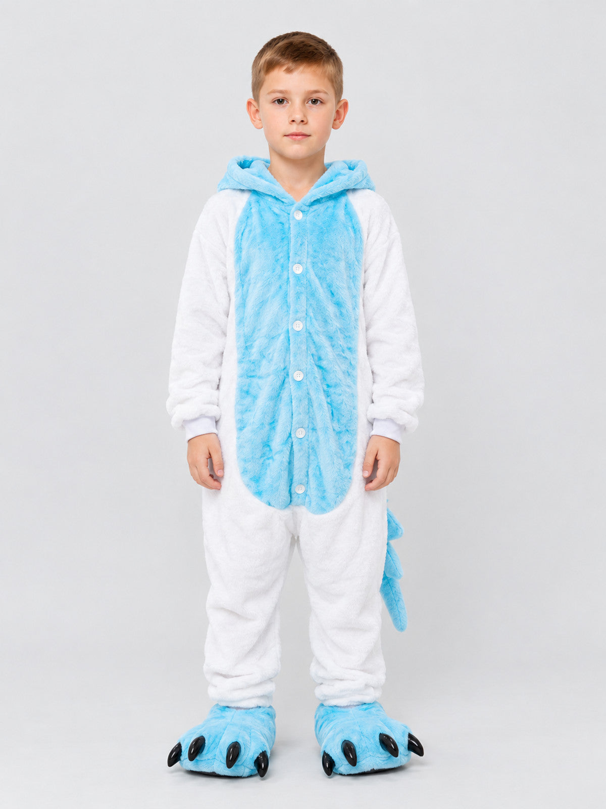 Kids' Dinosaur Hooded Pajama Jumpsuit