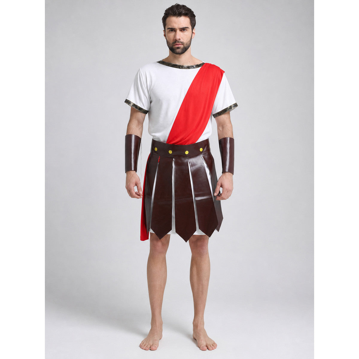 Roman Soldier and Gladiator Costume on-model view
