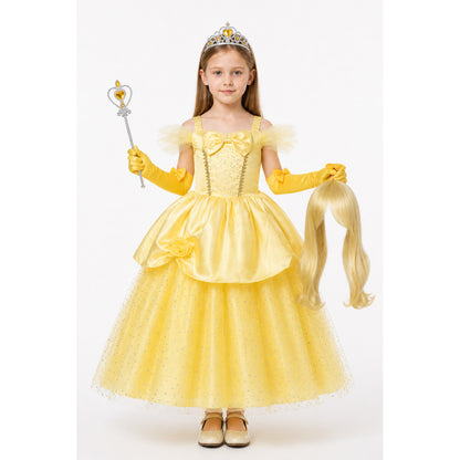 Children's Princess Costume with Glitter main product view