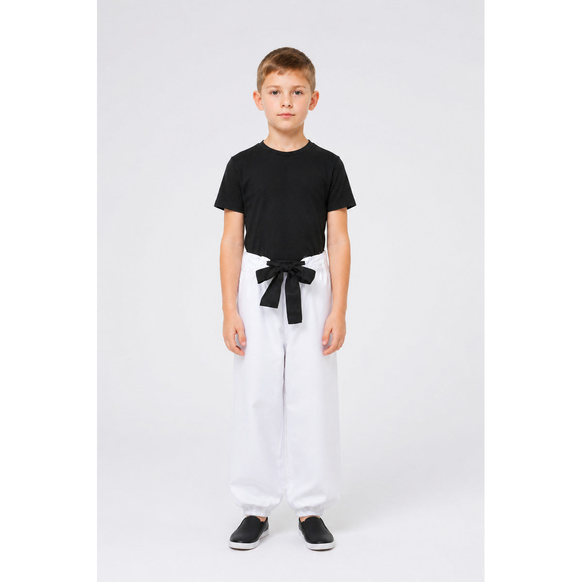JJK Black-and-White Cosplay Costume with Belt and Wide-Leg Pants main product view