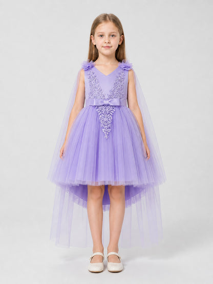 Light Purple Princess Dress with Embroidery