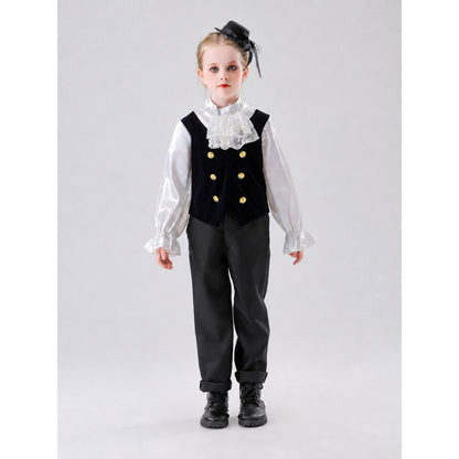 Historical Character Costume with Vest and Jabot