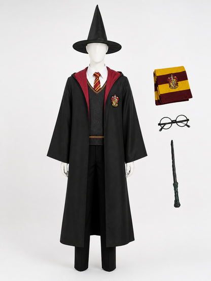 Harry Potter Robe, Wizard Costume for Cosplay on-model view