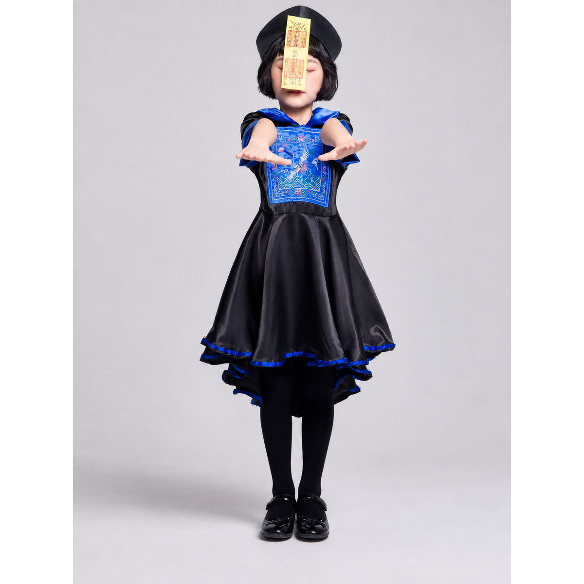 Historical Character Cosplay Costume, Black and Blue