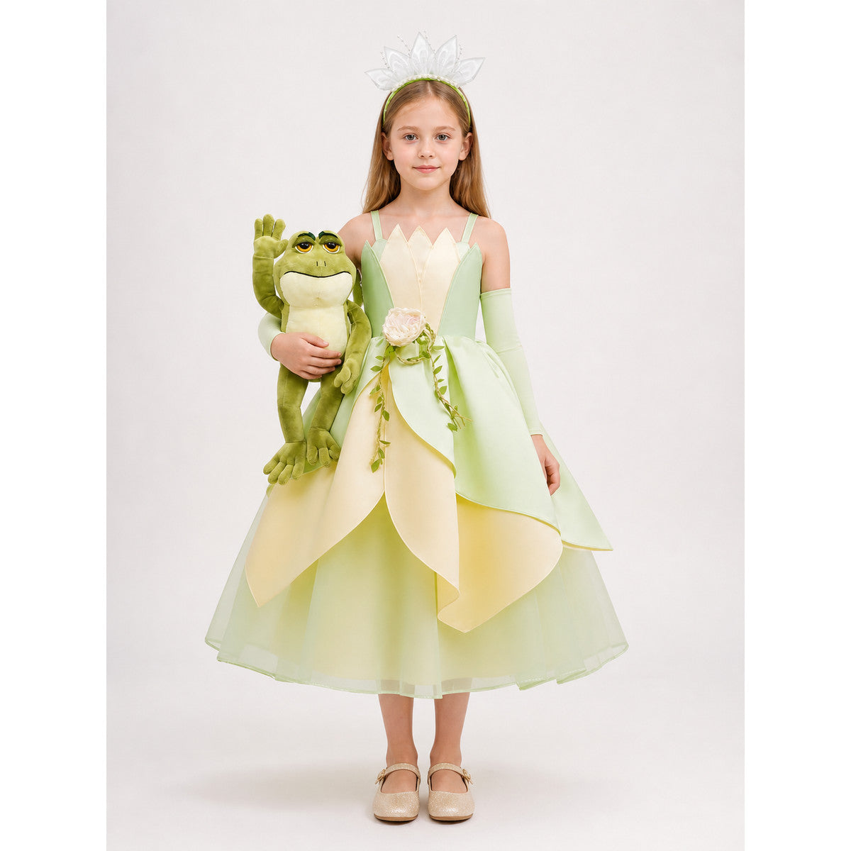 Light Green and Cream Halloween Carnival Costume main product view