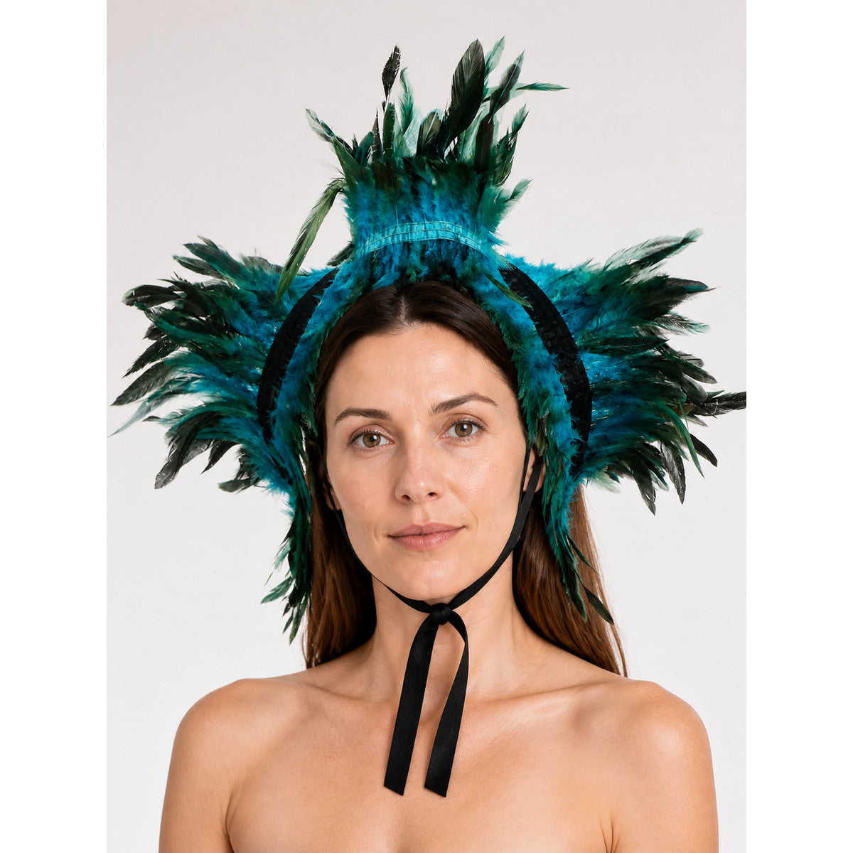 Feathered Carnival Headband for Halloween main product view