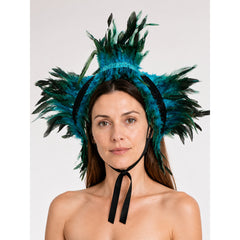 Feathered Carnival Headband for Halloween
