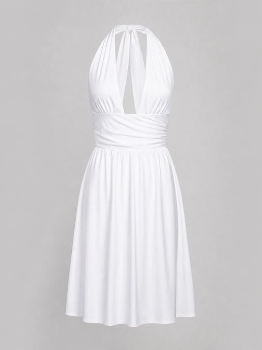Marilyn Monroe-Style Cosplay Dress on-model view