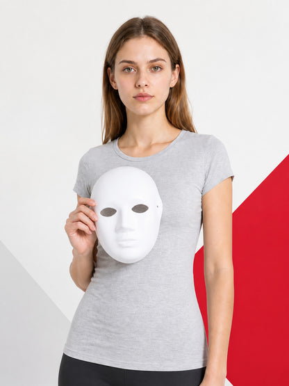 White Carnival Mask for Halloween and Cosplay