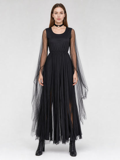 Vampire Costume: Gothic Halloween Dress on-model view