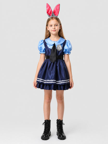 Judy Carnival Costume from Zootopia with Ears on-model view