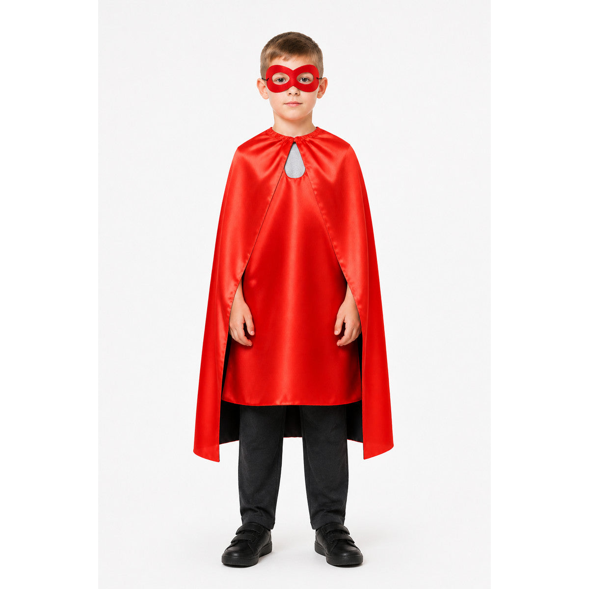 Red Children’s Cape with Mask for Halloween main product view