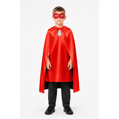Red Children’s Cape with Mask for Halloween main product view