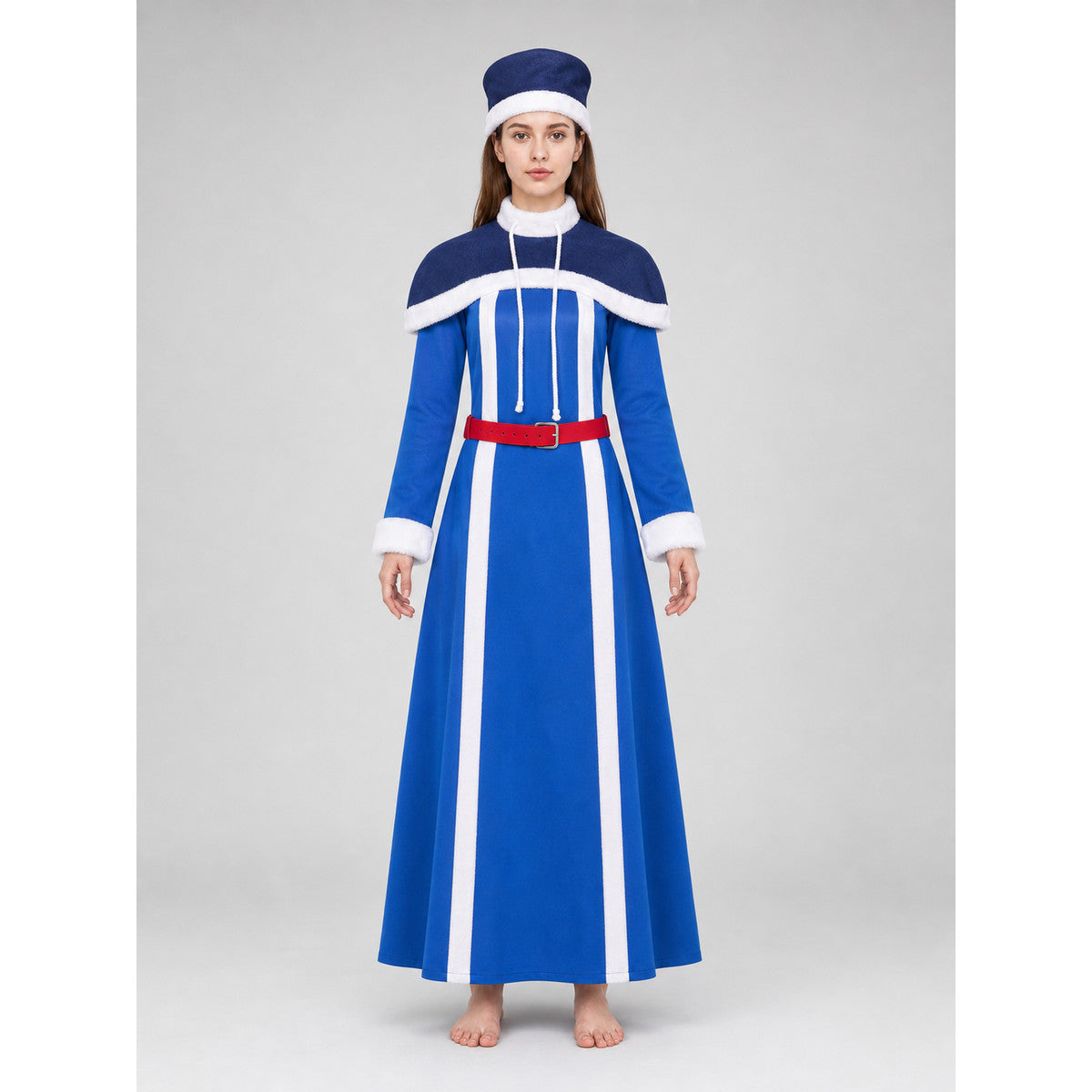 Juvia Lockser Cosplay Costume with Hat and Belt