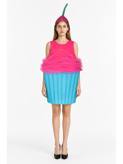 Cupcake Carnival Costume with Cosplay Hat main product view