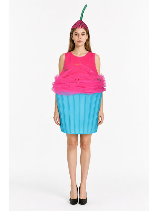 Cupcake Carnival Costume with Cosplay Hat main product view