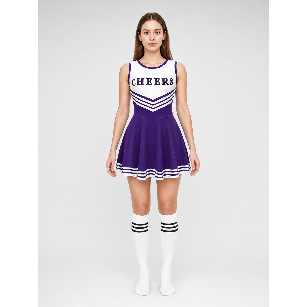 CHEERS Cheerleading Costume with Pom-Poms