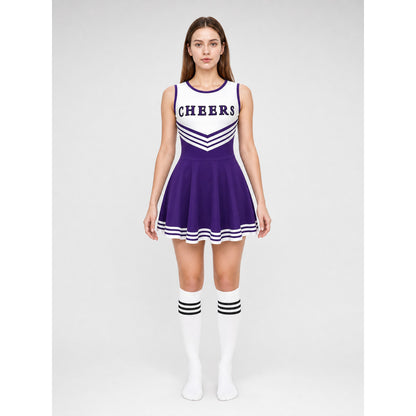 CHEERS Cheerleading Costume with Pom-Poms