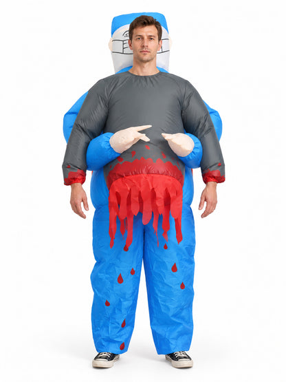 Inflatable Costume with Medical Theme and Figure on the Back