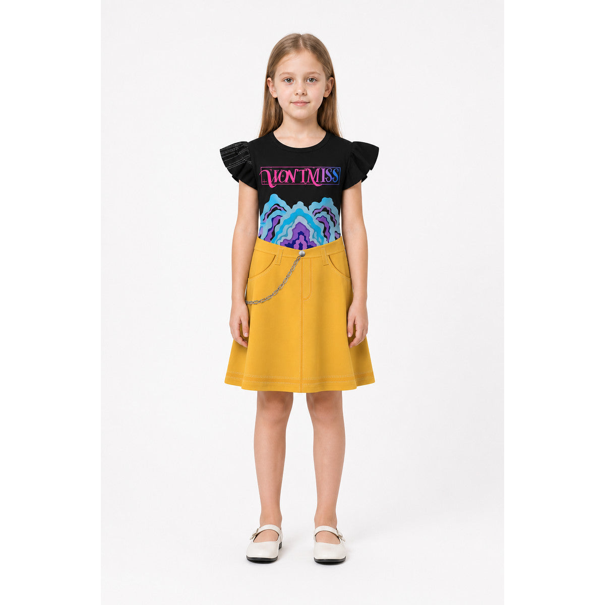 Set of Carnival Dresses with Ruffles and Chains