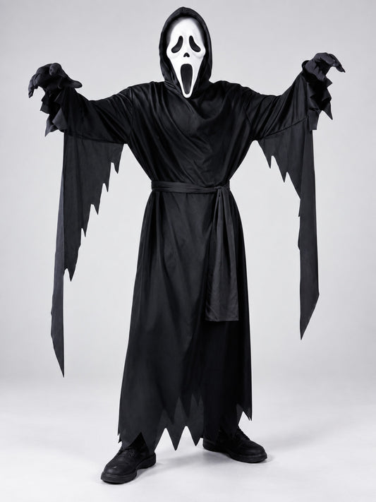 Ghost Halloween Costume: Hooded Robe, Mask
