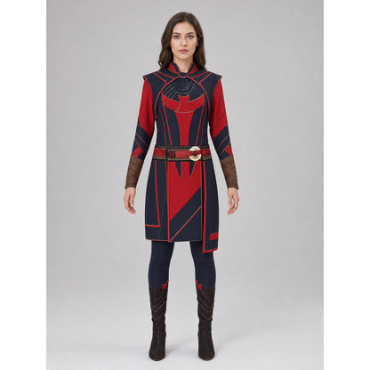 Marvel Superhero Cosplay Costume, Red and Blue front view