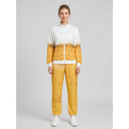 Retro Gradient Jacket and Pants Costume for Oktoberfest on-model view