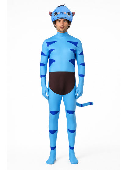 Alien Character Costume, Jumpsuit with Tail main product view