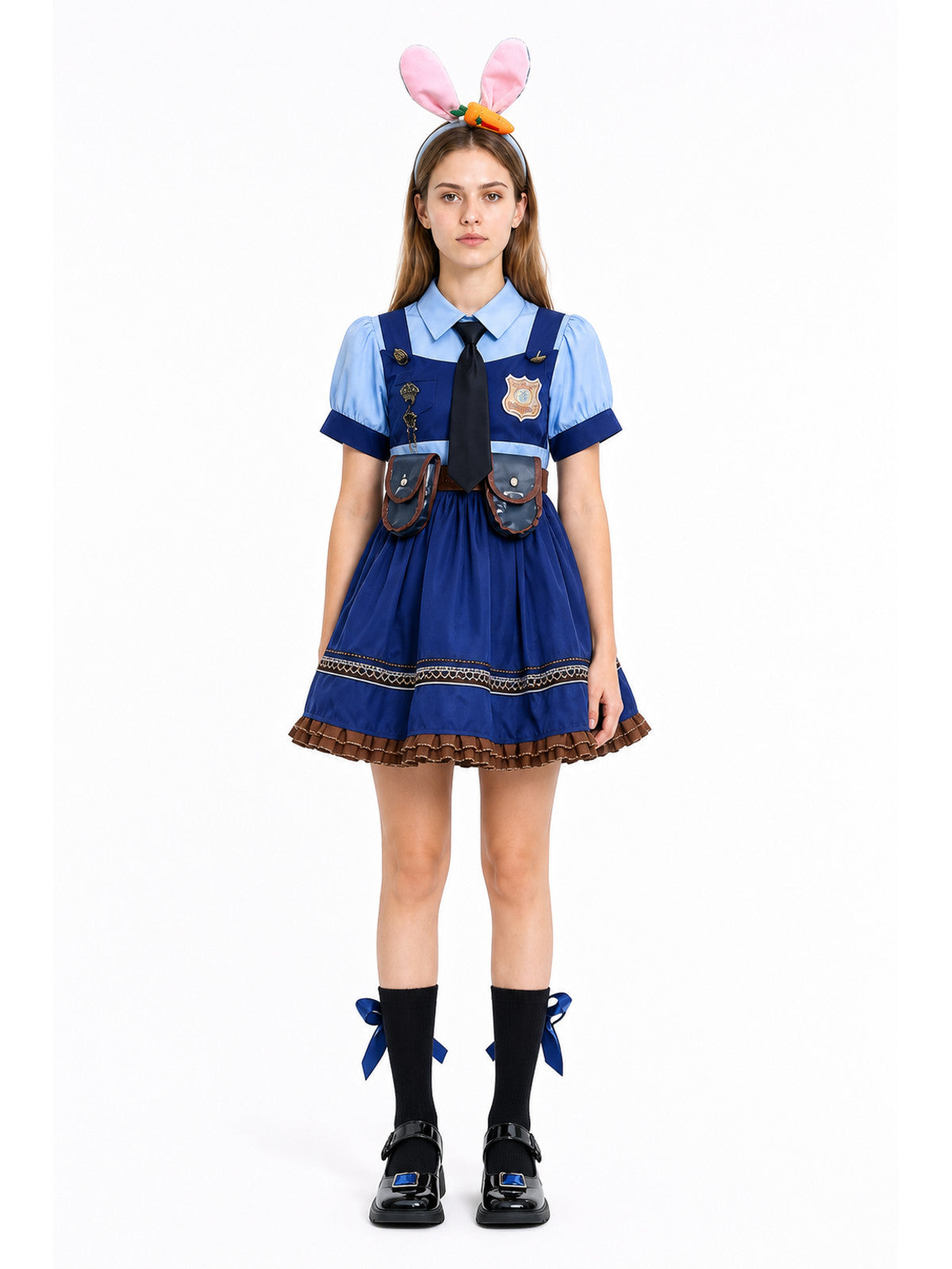 Police Uniform Dress Costume for Cosplay main product view